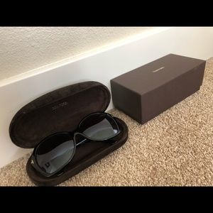 Tom Ford Women Black Sunglasses FT 0328 Carola
